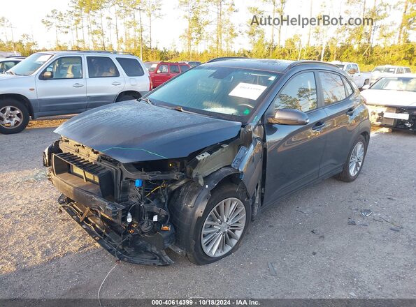KM8K62AA2MU654955 2021 HYUNDAI KONA Серый Передняя левая четверть