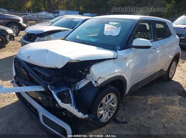 KMHRB8A33MU065699 2021 HYUNDAI VENUE White Առջևի ձախ երեք քառորդ տեսարան