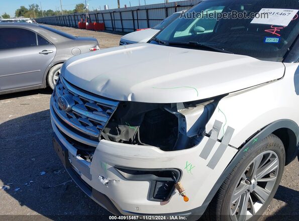 1FM5K7F85JGA32842 2018 FORD FORD EXPLORER White Widok z przodu