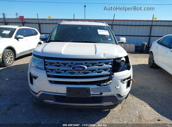 1FM5K7F85JGA32842 2018 FORD FORD EXPLORER White Widok zestawu wskaźników