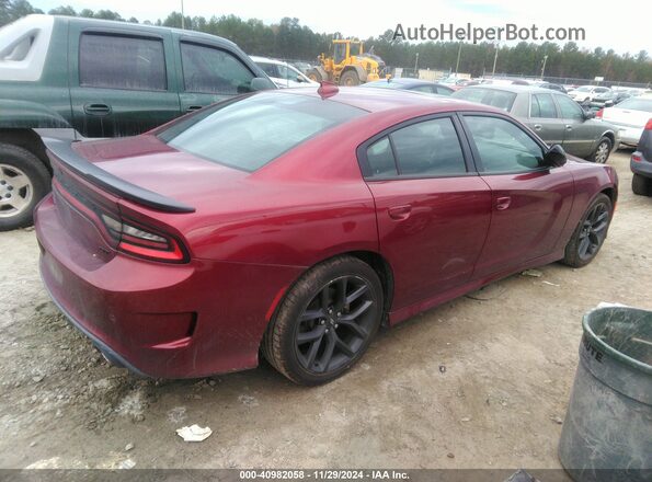 2C3CDXHG0MH644146 2021 DODGE CHARGER Maroon Trasero derecho