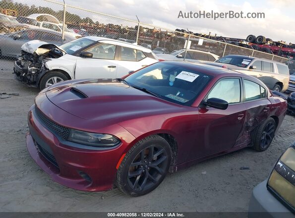 2C3CDXHG0MH644146 2021 DODGE CHARGER Maroon Vista interior de 360 grados