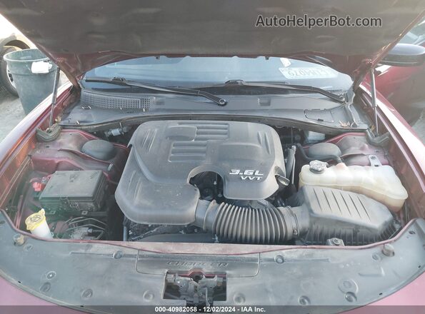 2C3CDXHG0MH644146 2021 DODGE CHARGER Maroon Vista trasera