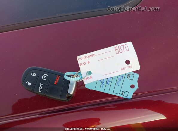 2C3CDXHG0MH644146 2021 DODGE CHARGER Maroon Vista del salpicadero