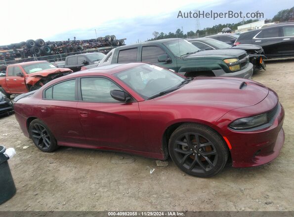 2C3CDXHG0MH644146 2021 DODGE CHARGER Maroon Vista interior trasera