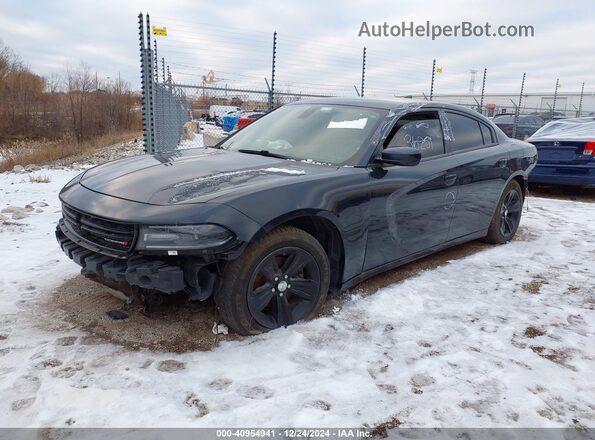 2C3CDXHG6JH176404 2018 DODGE CHARGER Black Przód lewy