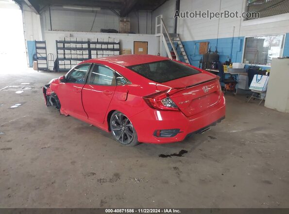 2HGFC2F84LH543170 2020 HONDA CIVIC Красный Задняя левая четверть