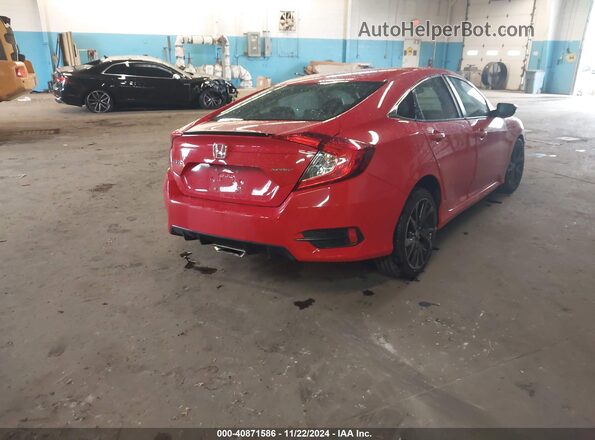 2HGFC2F84LH543170 2020 HONDA CIVIC Красный Задняя правая четверть