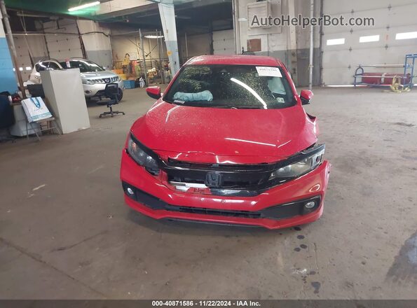 2HGFC2F84LH543170 2020 HONDA CIVIC Красный Вид щитка приборов