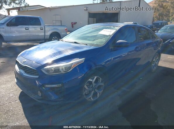 3KPF24AD6ME341798 2021 KIA FORTE Blue Vista tres cuartos delantera izquierda