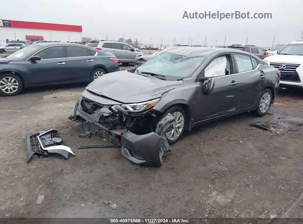 3N1AB8BVXMY279672 2021 NISSAN SENTRA Gray Vista tres cuartos delantera izquierda