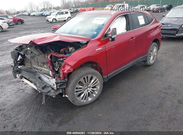 JTEAAAAH2MJ021830 2021 TOYOTA LIMITED Red Առջևի ձախ երեք քառորդ տեսարան