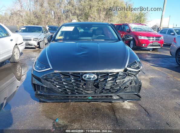 KMHL64JA2MA160791 2021 HYUNDAI SONATA Gray Widok wnętrza z tyłu