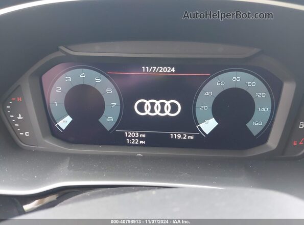 WA1DECF35R1072237 2024 AUDI Q3 Gray უკანა სავარძლების ხედი