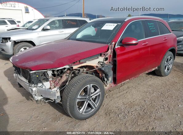 WDC0G4KB3JV015978 2018 MERCEDES-BENZ GLC 300 Red წინა მარცხენა ხედი სამი მეოთხედიდან
