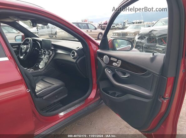 WDC0G4KB3JV015978 2018 MERCEDES-BENZ GLC 300 Red წინა სალონის ხედი