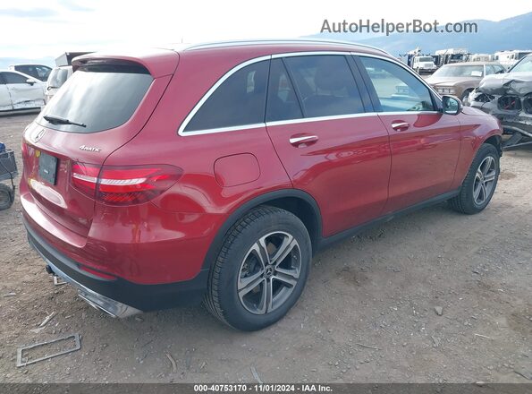 WDC0G4KB3JV015978 2018 MERCEDES-BENZ GLC 300 Red უკანა მარჯვენა