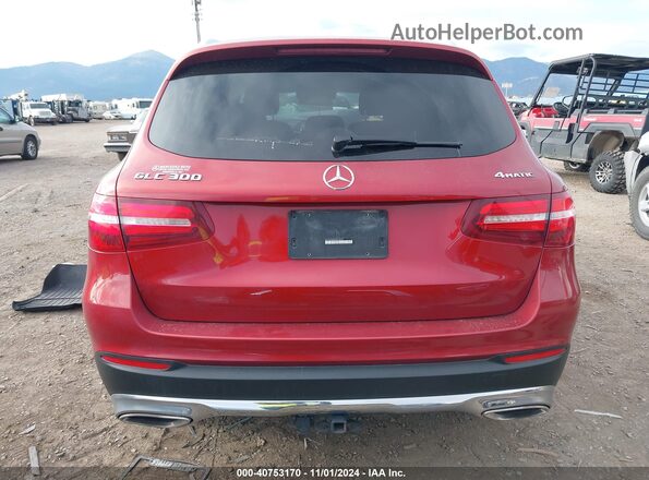 WDC0G4KB3JV015978 2018 MERCEDES-BENZ GLC 300 Red 