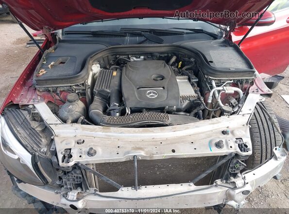WDC0G4KB3JV015978 2018 MERCEDES-BENZ GLC 300 Red უკანა ხედი