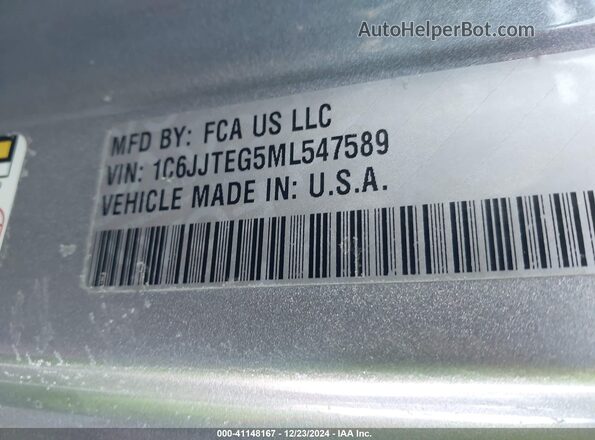 1C6JJTEG5ML547589 2021 JEEP GLADIATOR Серебряный Вид подкапотного пространства