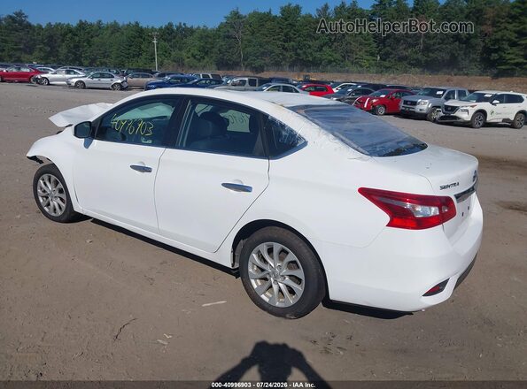 3N1AB7AP0KY234721 2019 NISSAN SENTRA White Tył lewy