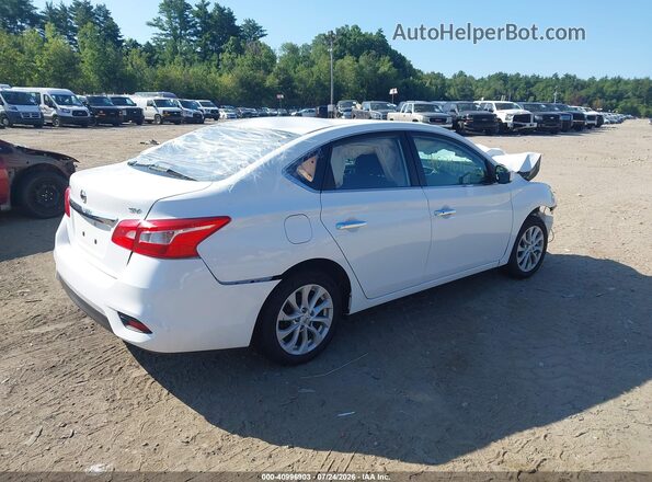3N1AB7AP0KY234721 2019 NISSAN SENTRA White Tył prawy