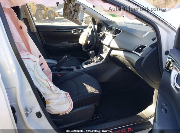 3N1AB7AP0KY234721 2019 NISSAN SENTRA White Widok wnętrza z przodu