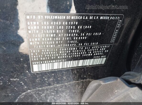 3VVCX7B24NM084751 2022 VOLKSWAGEN TAOS Черный Вид подкапотного пространства