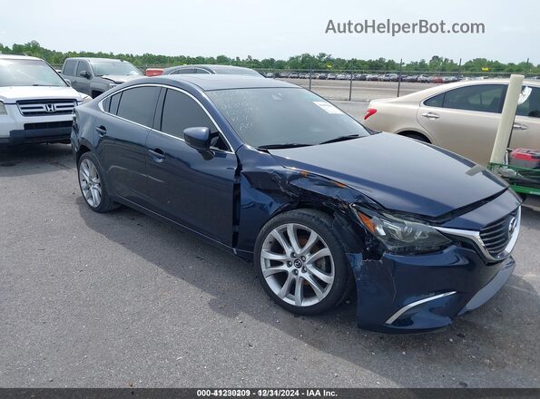 JM1GL1V5XH1125397 2017 MAZDA 6 Dark Blue Widok z przodu