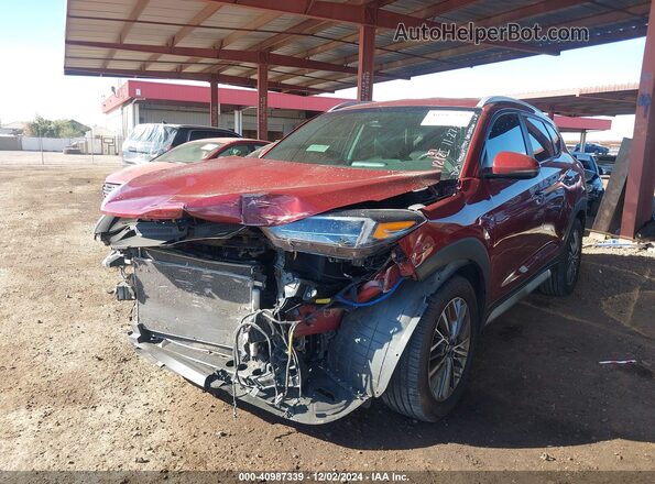 KM8J3CAL6KU028866 2019 HYUNDAI TUCSON Maroon Vista tres cuartos delantera izquierda