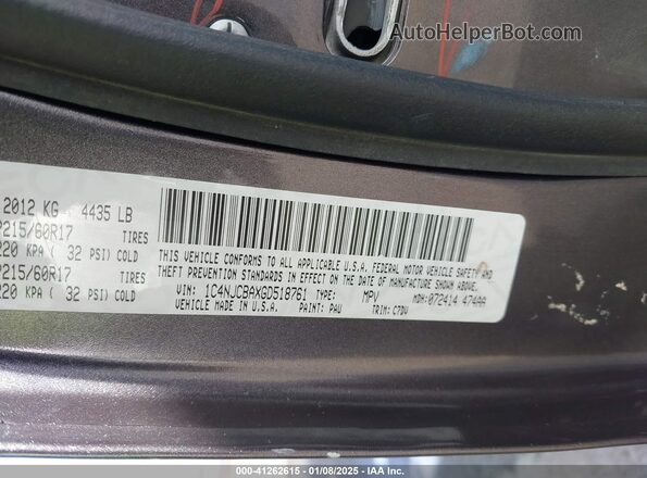1C4NJCBAXGD518761 2016 JEEP COMPASS Серый 