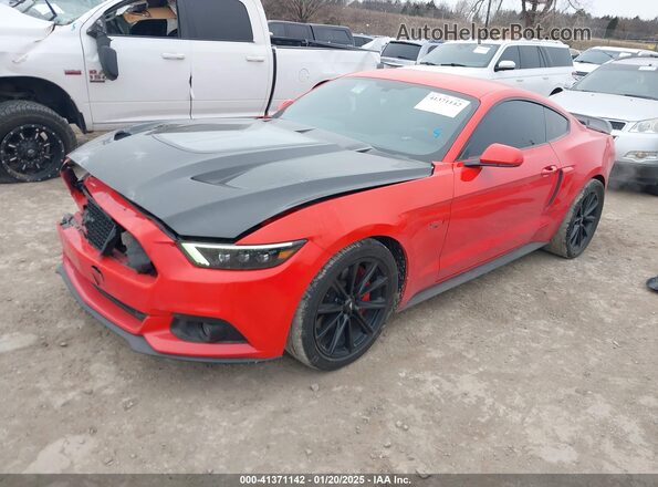 1FA6P8CF9G5229977 2016 FORD MUSTANG Red Vista tres cuartos delantera izquierda