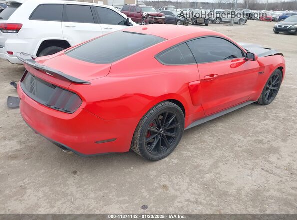 1FA6P8CF9G5229977 2016 FORD MUSTANG Red Trasero derecho