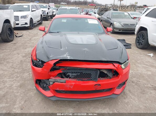 1FA6P8CF9G5229977 2016 FORD MUSTANG Red Vista del cuadro de instrumentos