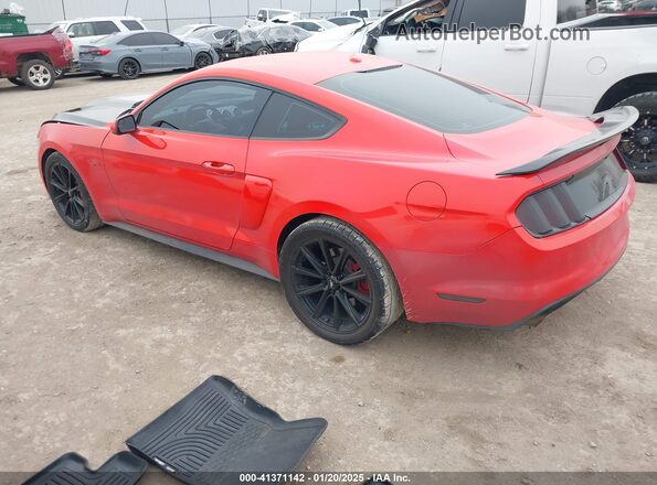 1FA6P8CF9G5229977 2016 FORD MUSTANG Red Trasero izquierdo