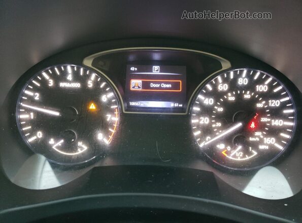 1N4AL3AP9HC161813 2017 NISSAN ALTIMA Red Вид щитка приладів
