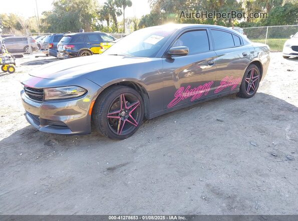 2C3CDXBG7KH711511 2019 DODGE CHARGER Серый Передняя левая четверть