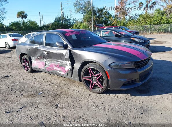 2C3CDXBG7KH711511 2019 DODGE CHARGER Серый Вид задней части салона