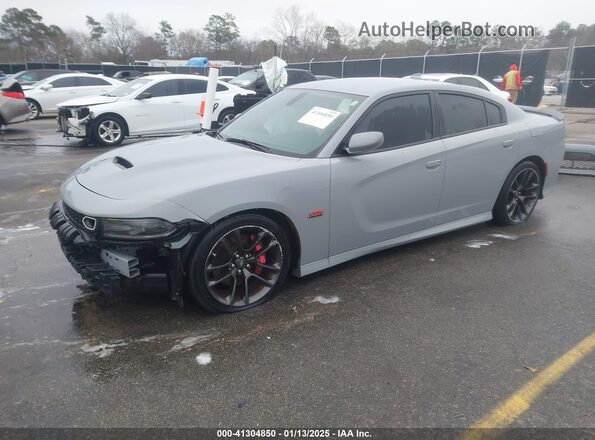 2C3CDXGJ3MH520756 2021 DODGE CHARGER Gray Vista tres cuartos delantera izquierda