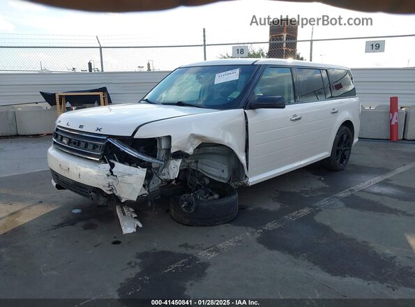 2FMGK5C80KBA12380 2019 FORD FLEX White Vista tres cuartos delantera izquierda
