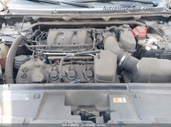 2FMGK5C80KBA12380 2019 FORD FLEX White Vista del compartimento del motor