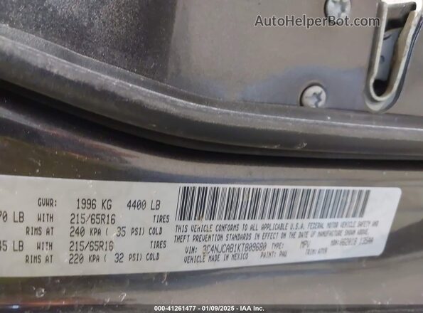 3C4NJCAB1KT809680 2019 JEEP COMPASS Black Вид підкапотного простору