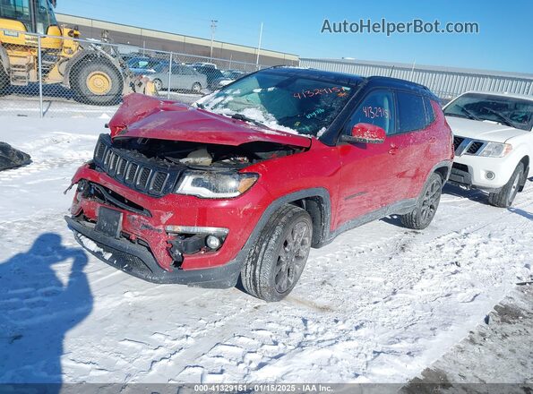 3C4NJDCB6KT674716 2019 JEEP COMPASS Red Առջևի ձախ երեք քառորդ տեսարան
