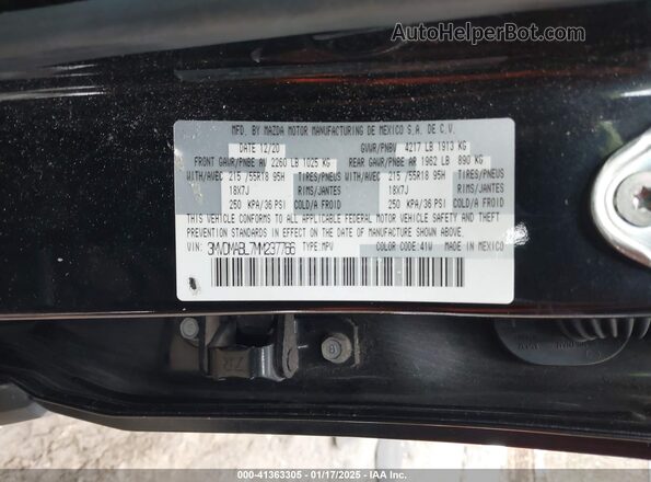 3MVDMABL7MM237766 2021 MAZDA CX-30 Black ძრავის განყოფილების ხედი