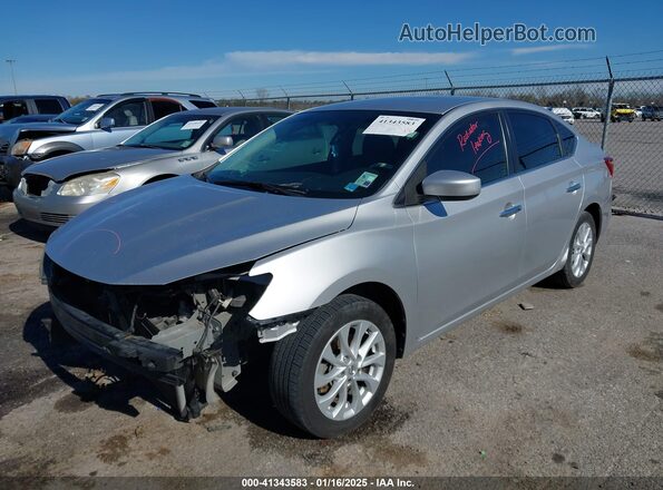 3N1AB7AP2KY369375 2019 NISSAN SENTRA Silver Передня ліва чверть