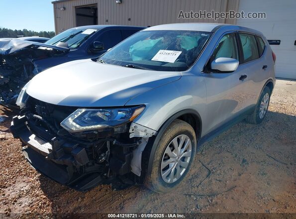 5N1AT2MT1KC814005 2019 NISSAN ROGUE Silver Առջևի ձախ երեք քառորդ տեսարան