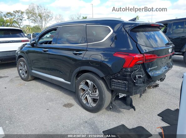 5NMS64AJ1MH343458 2021 HYUNDAI SANTA FE Черный Задняя левая четверть