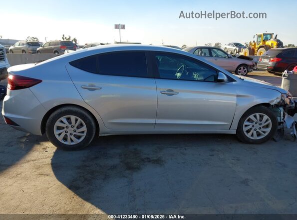 5NPD74LF6LH529366 2020 HYUNDAI ELANTRA Серебряный Вид задней части салона