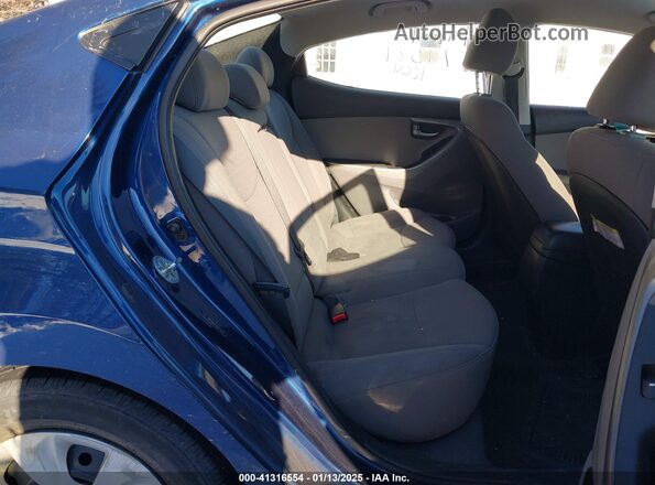 5NPDH4AE4GH674645 2016 HYUNDAI ELANTRA Blue Вид наклейки з VIN-кодом
