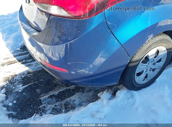 5NPDH4AE4GH674645 2016 HYUNDAI ELANTRA Blue 